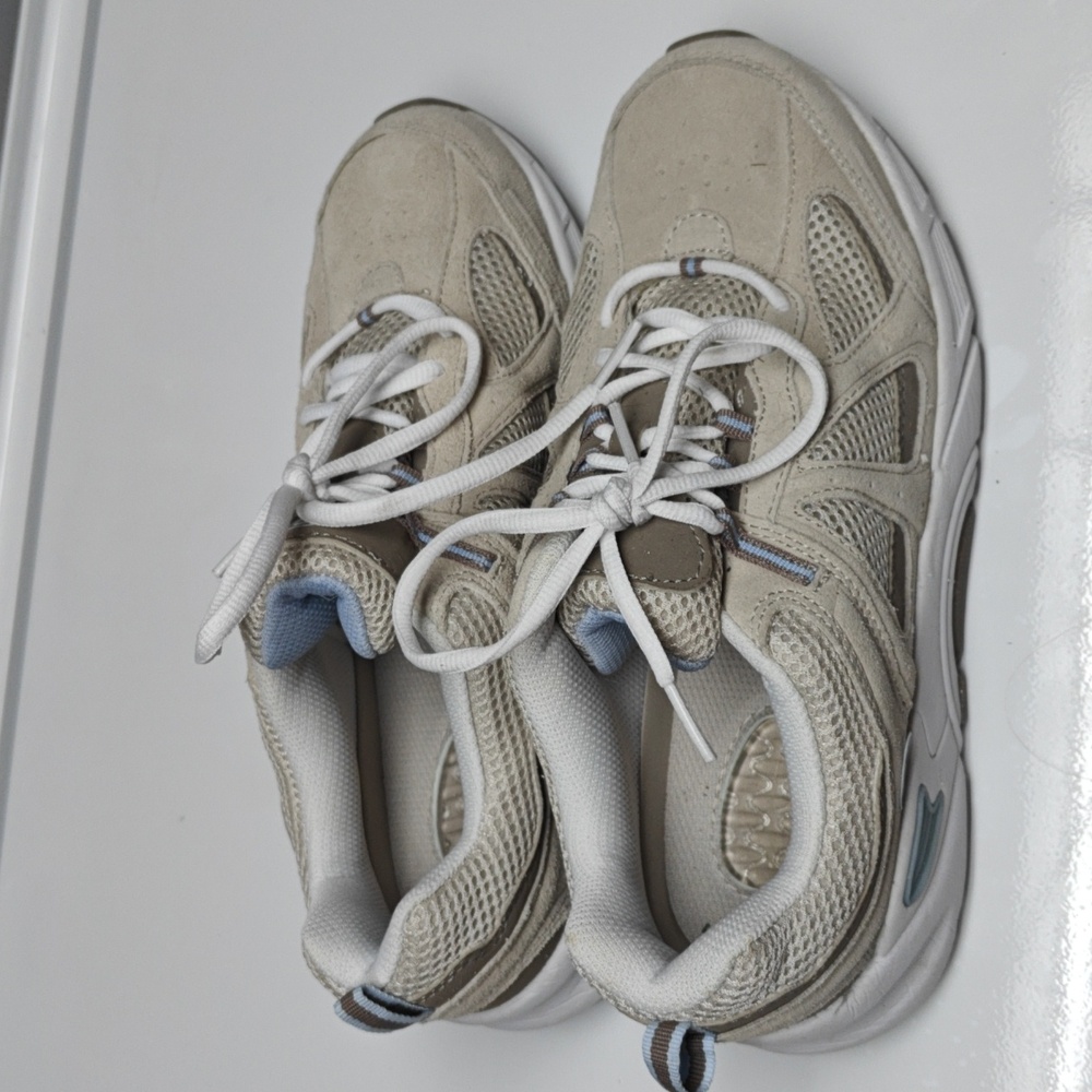 Dr.Scholls advanced comfort series beige tan sneakers shoes 9W excellent